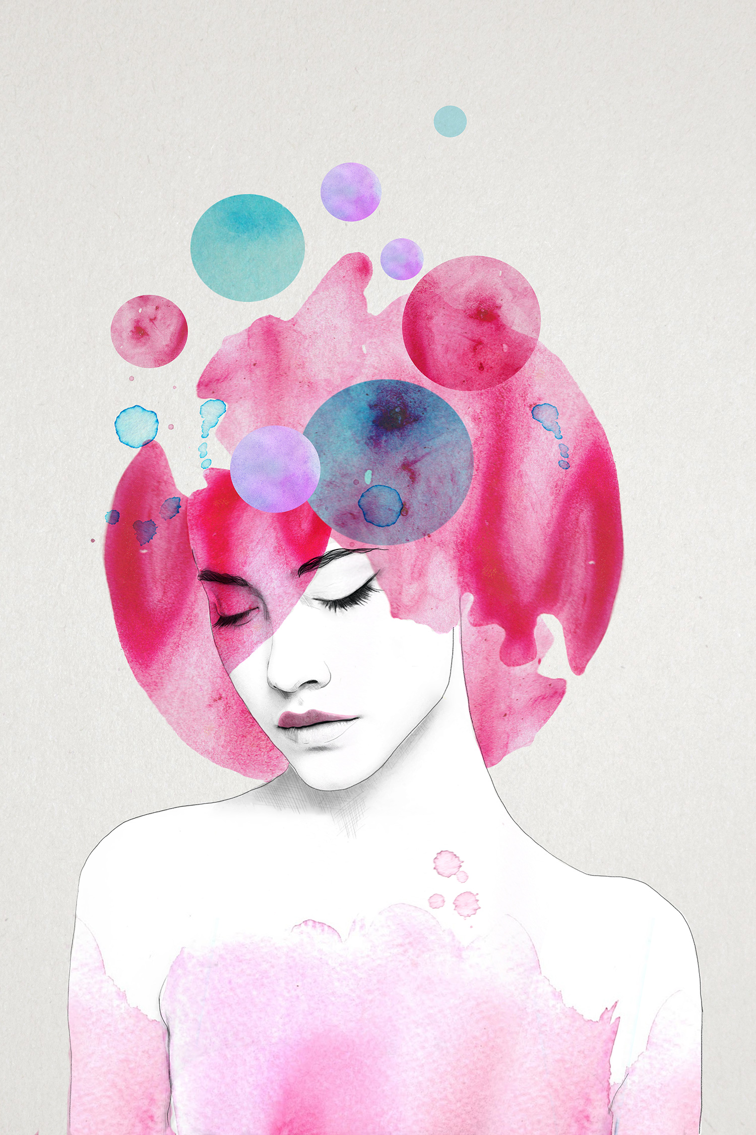 Miss Amelie is also a print work by Canadian illustrator Jenny Liz Rome