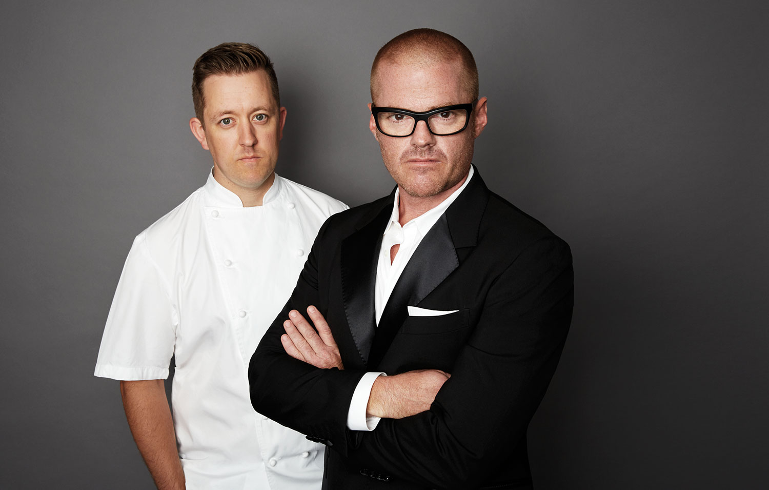 Chefs Ashley Palmer-Watts and Heston Blumenthal