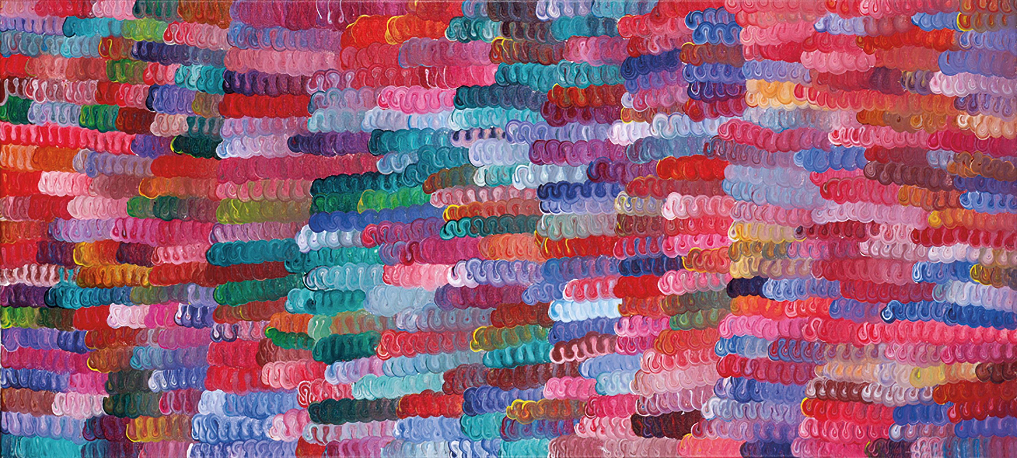 Faith Thompson Nelson Snake Tracks, 2003 123 x 56cm, Acrylic on canvas