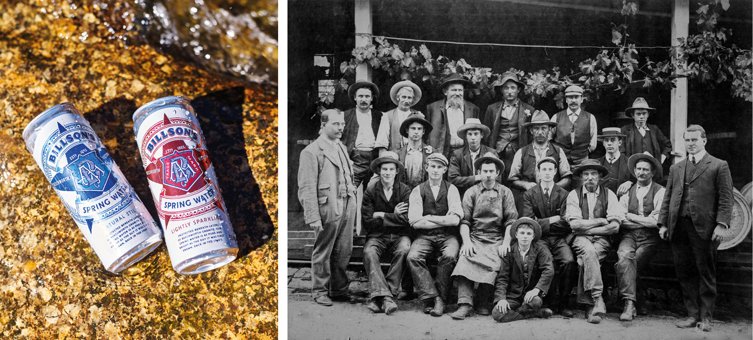 Billson’s Brewery workers with Alfred Billson (far right) c. 1880 (image reproduced with the permission of the Burke Museum, Beechworth)