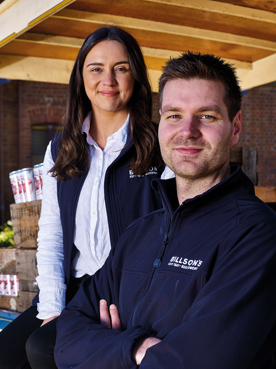 Nathan Cowan and Felicity Cottrill - new energetic owners of Billson's