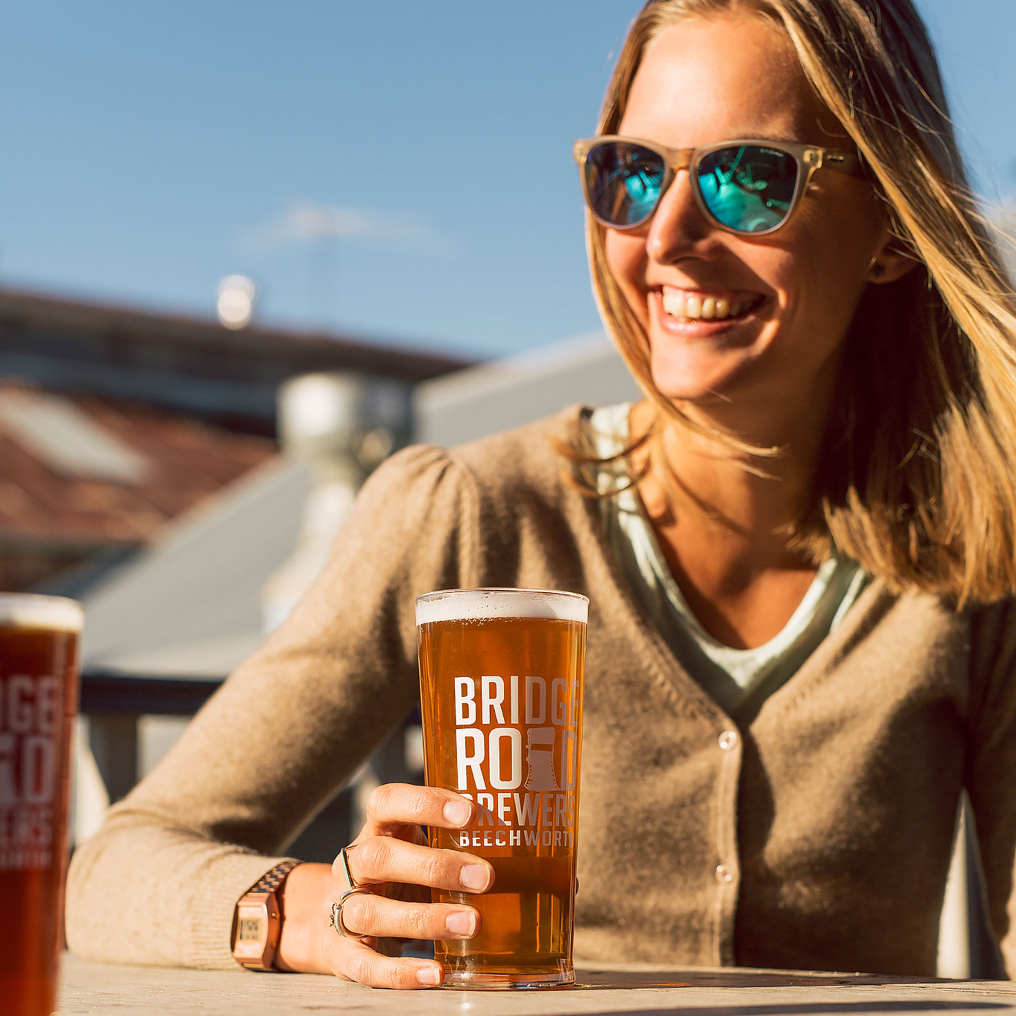 A coldie at Beechworth's Bridge Road Brewers