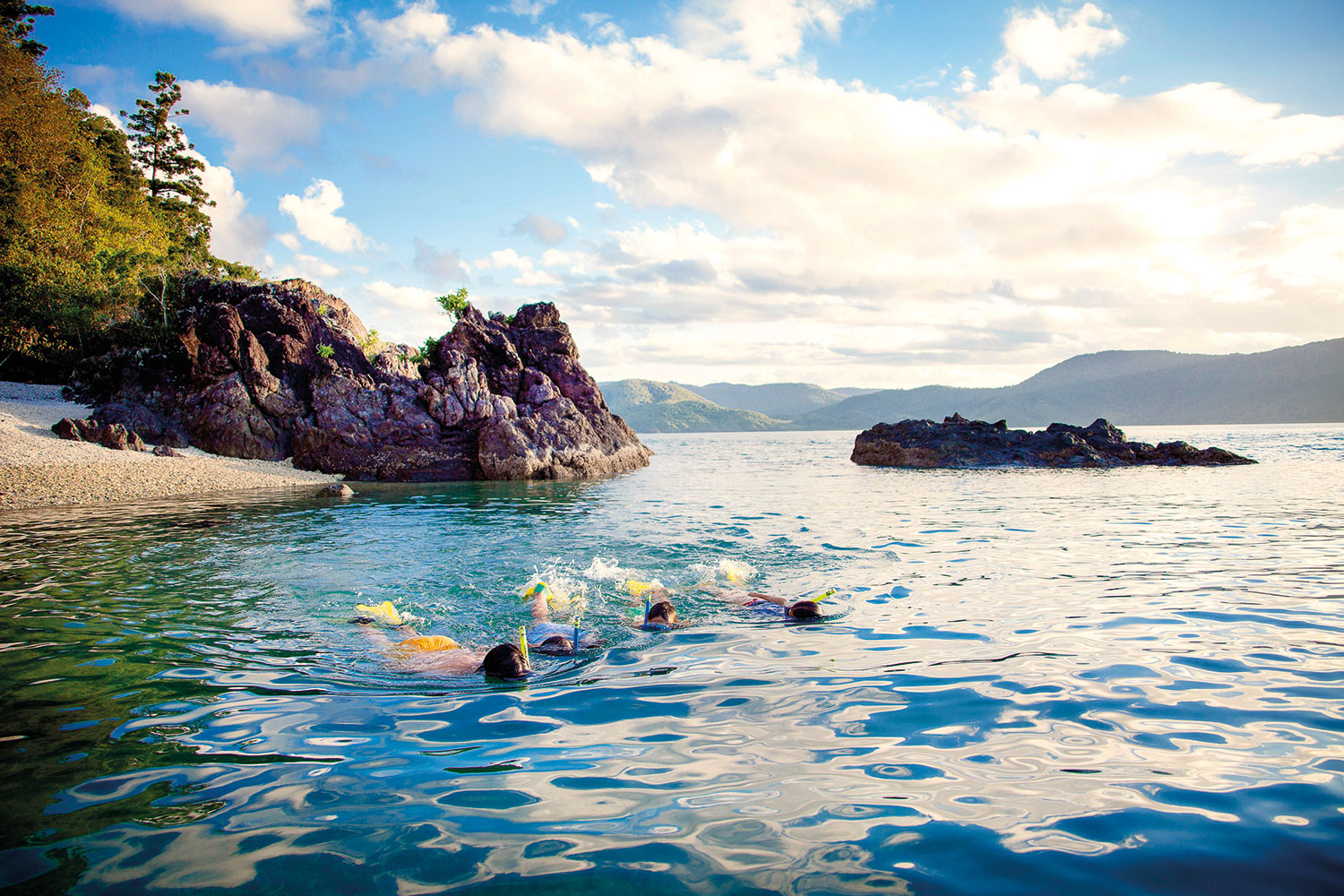 Snorkelling from Elysian' private beach