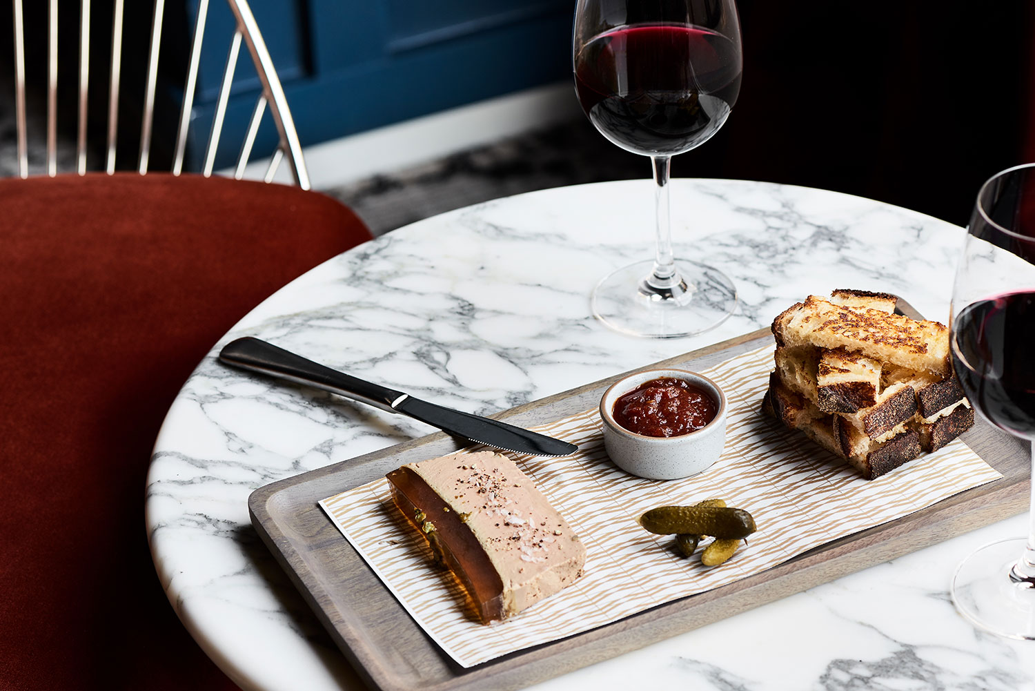 The Drawing Room offers a light menu of perfectly curated bites.