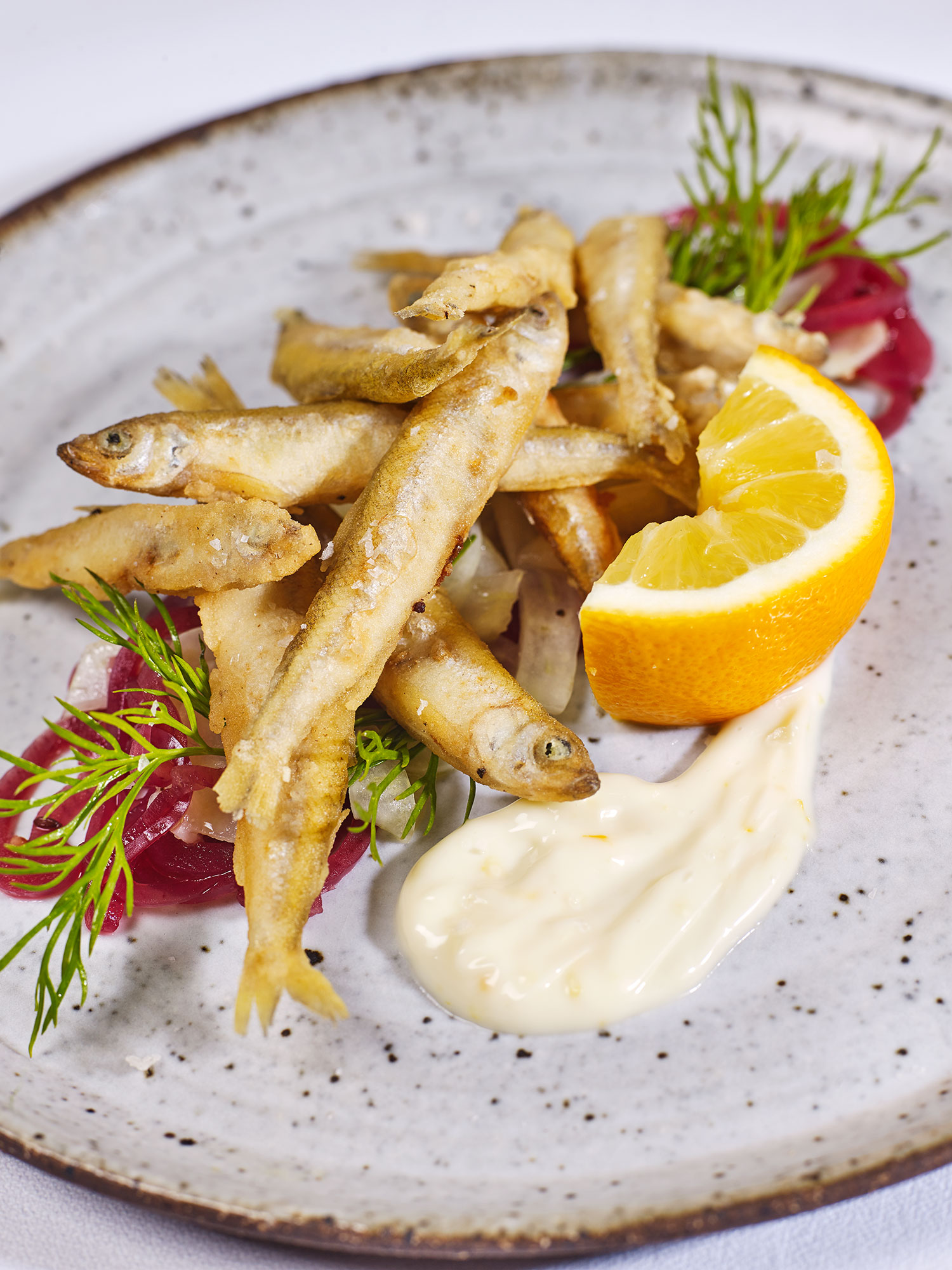 Crispy White Bait with Meyer Lemon Aioli