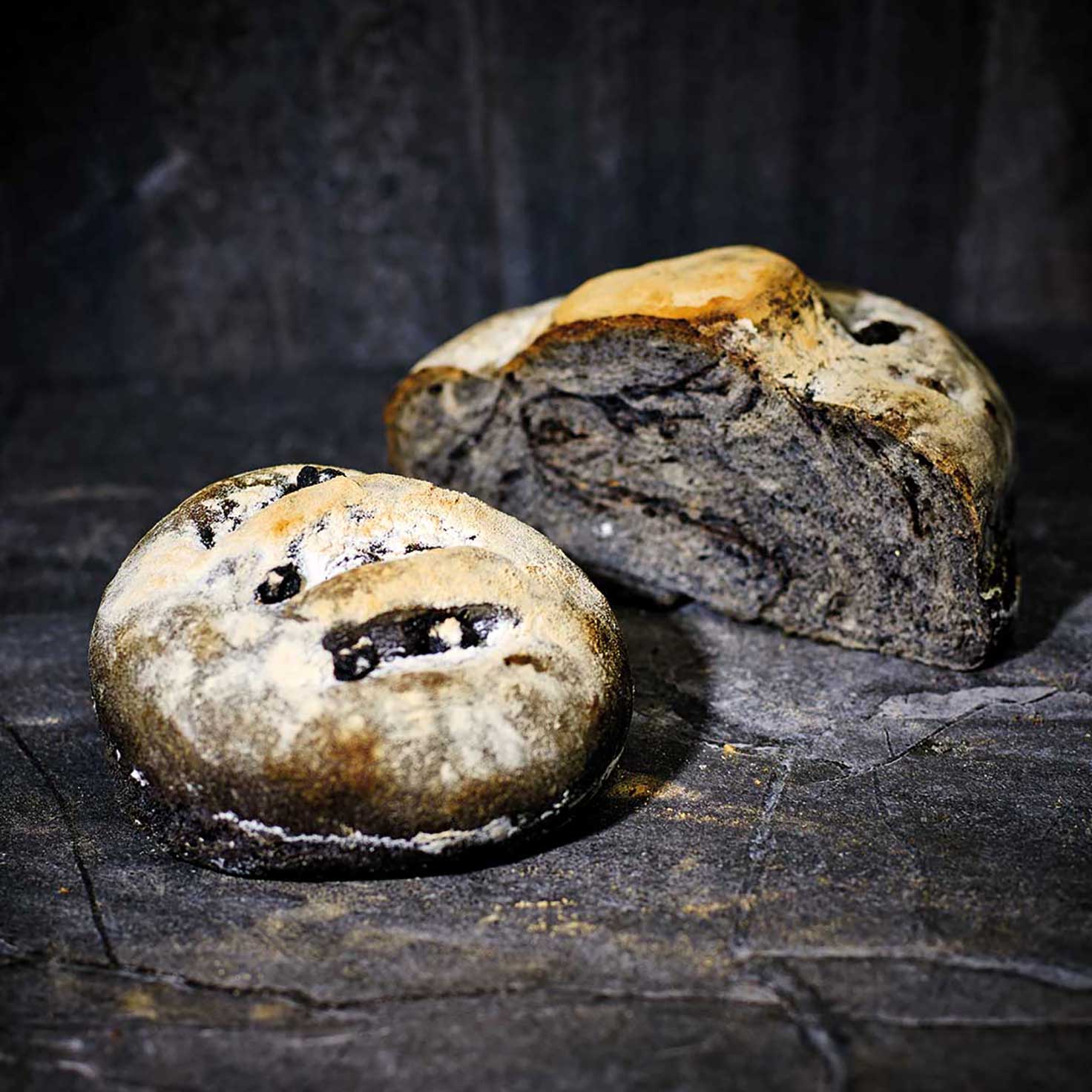 Black Garlic Sourdough Bread