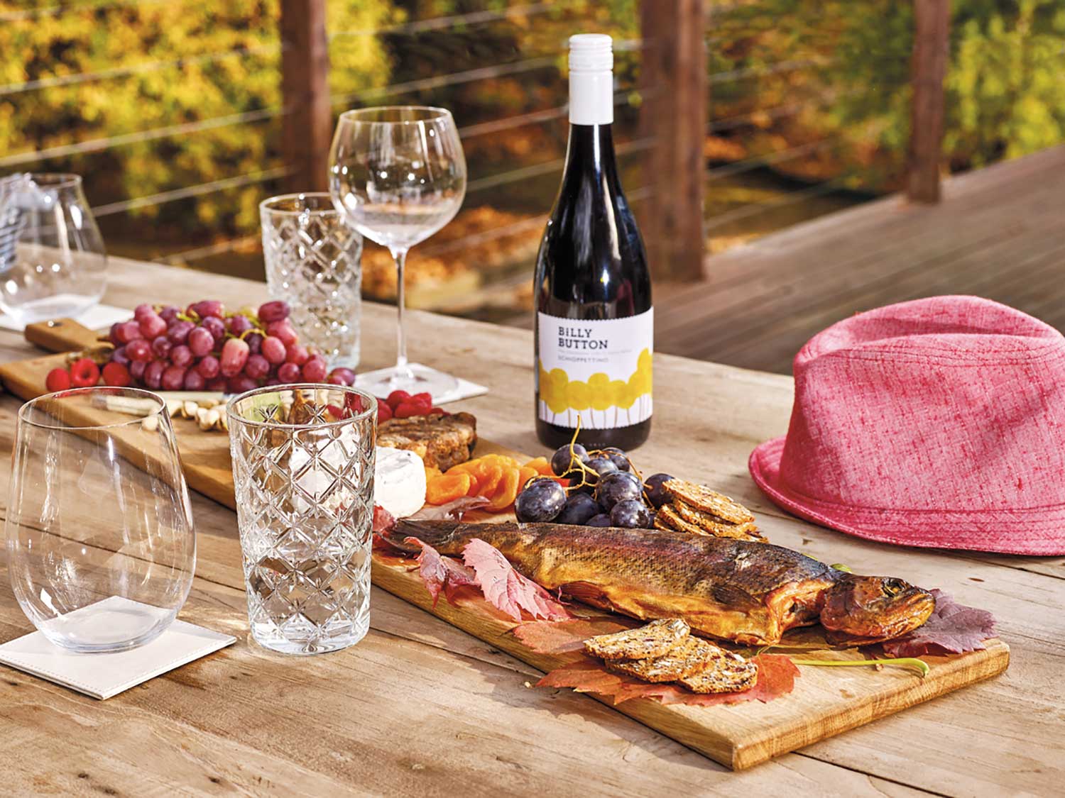 Alpine Valleys grazing platter on the deck