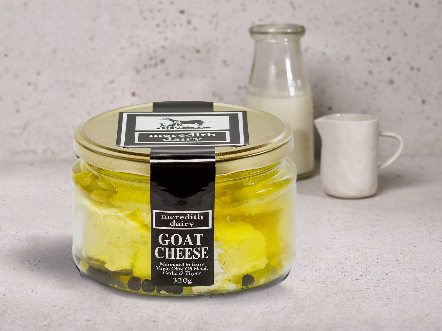 Meredith Dairy, Marinated Feta Sheep and Goat Milk Blend. Champion Fresh - Cheese & Dairy