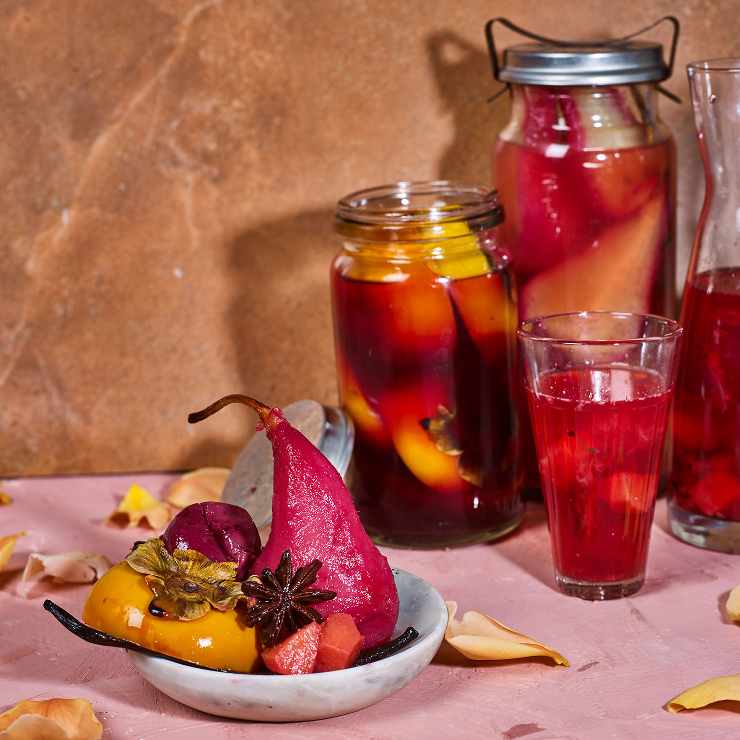 Davidson Plum and Red Currant Fruit Kompot