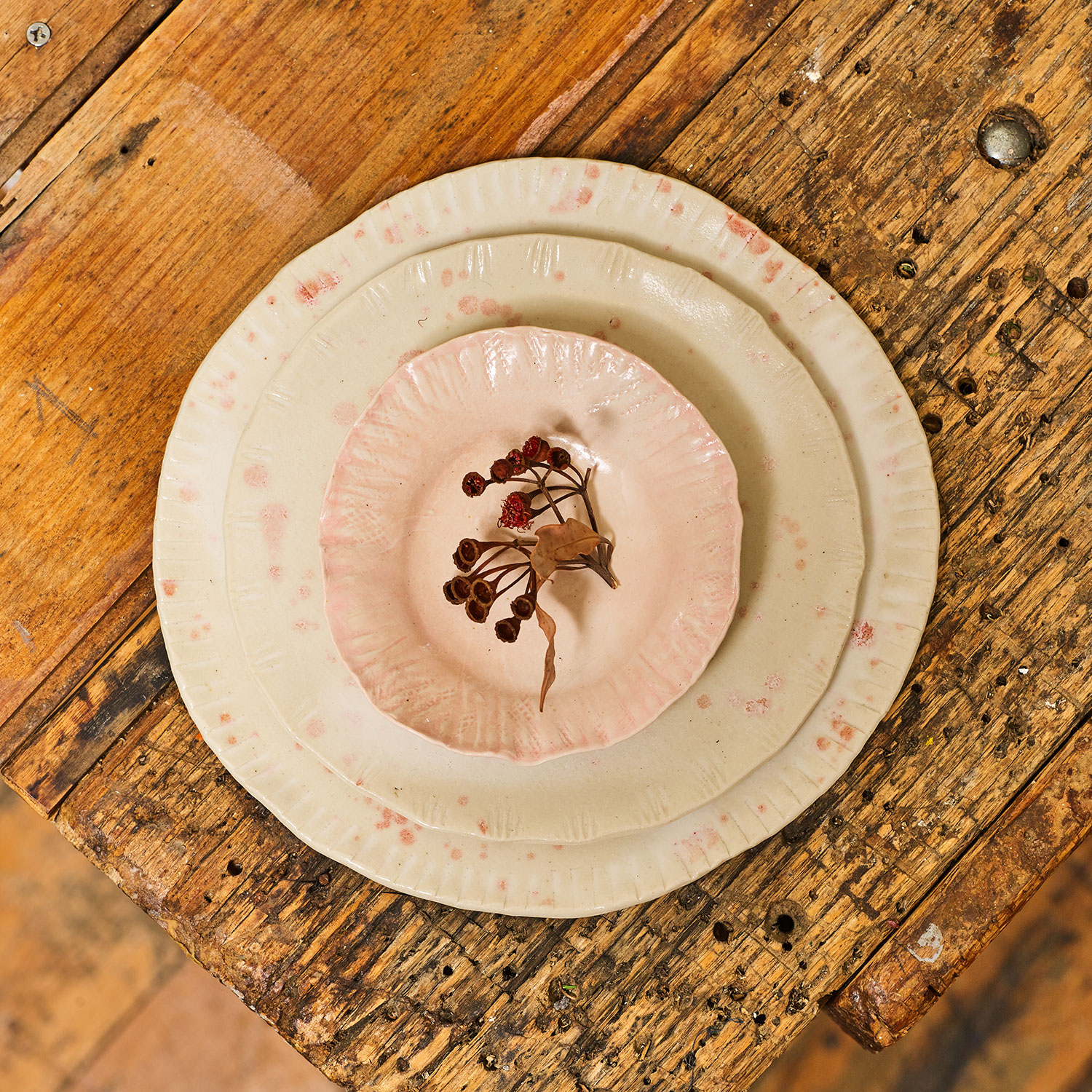 Ceramic plates by Clay Beehive