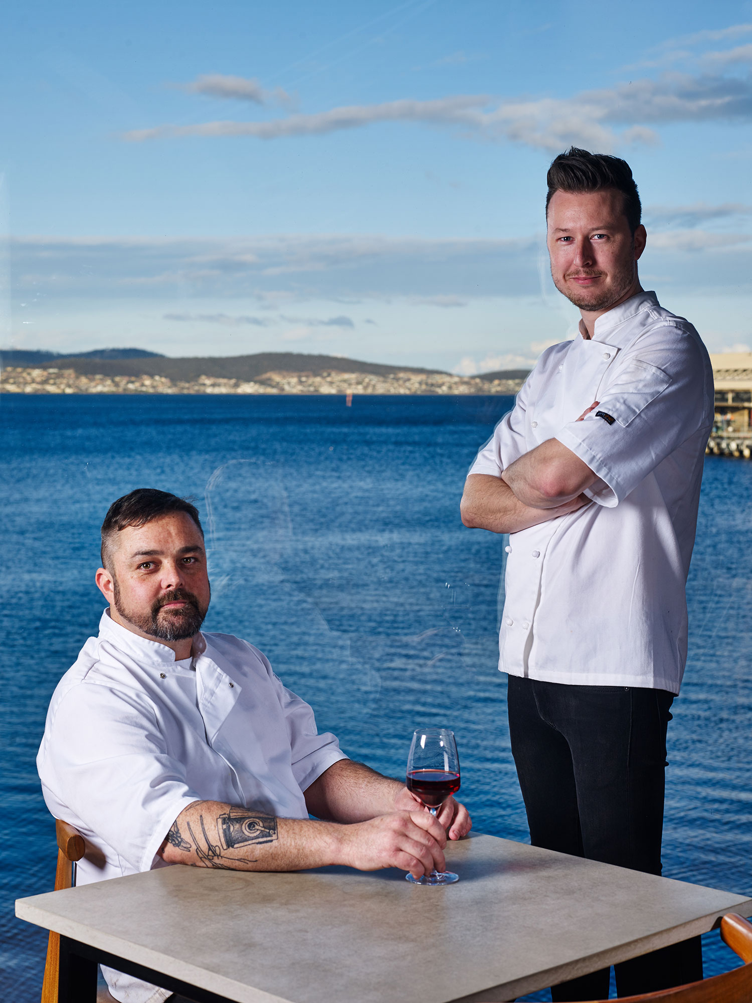 Chef/owner Christian Ryan (right) with Head Chef Glenn Byrnes (left)