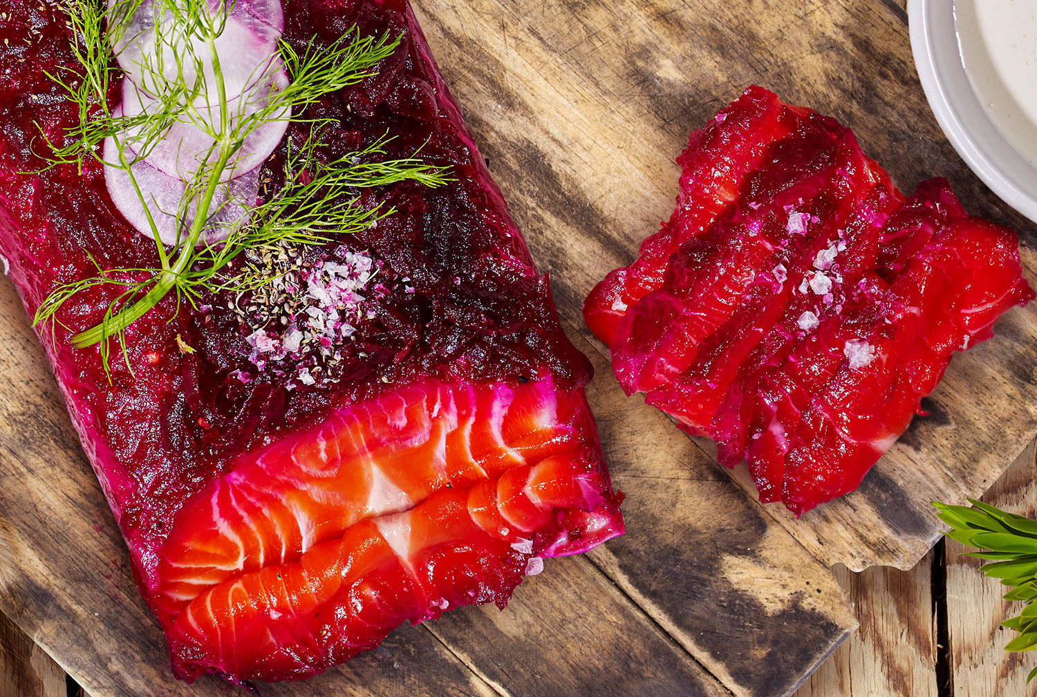 Pickled Beetroot Cured Ocean Trout