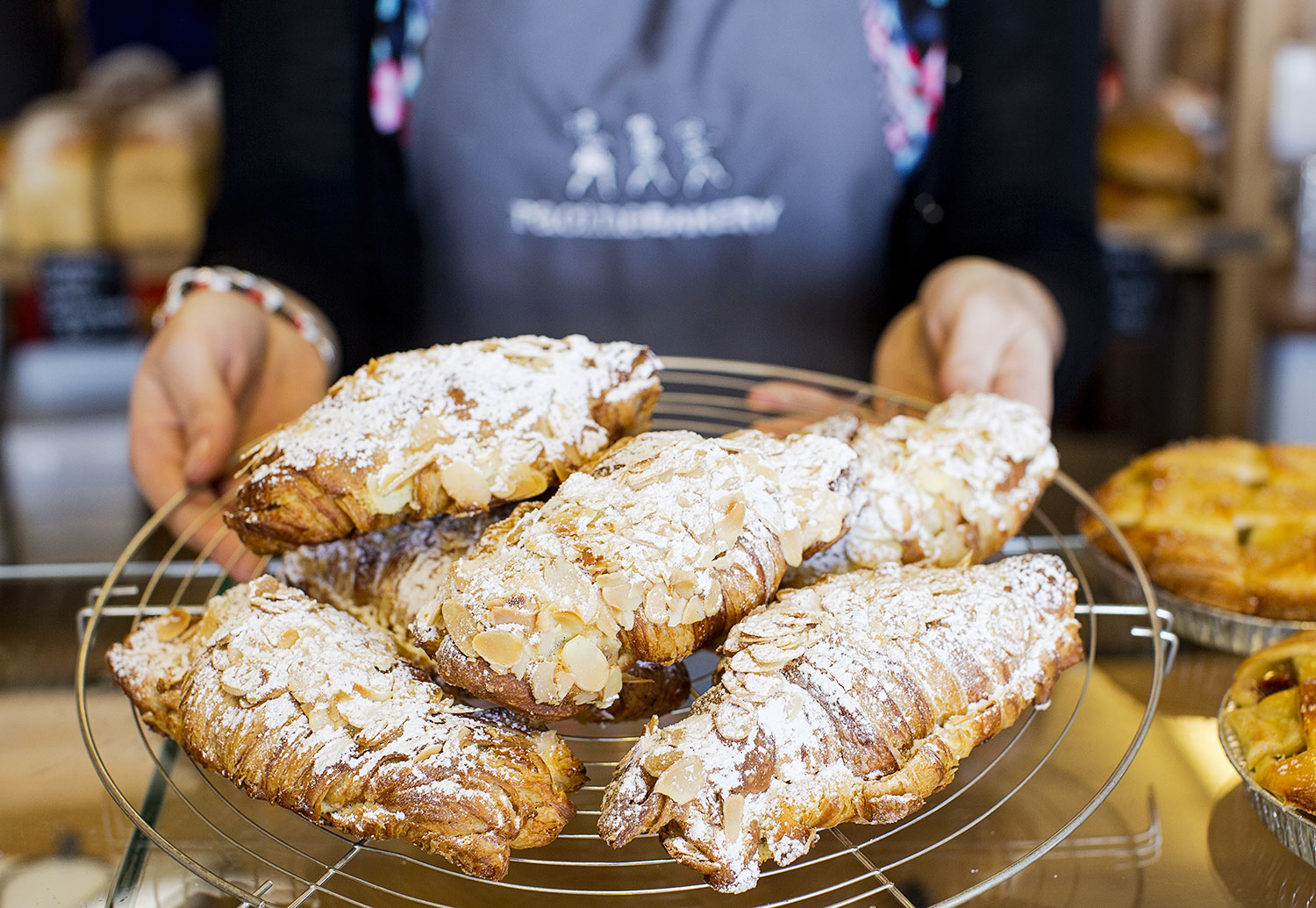 Racine Bakery's almond croissants