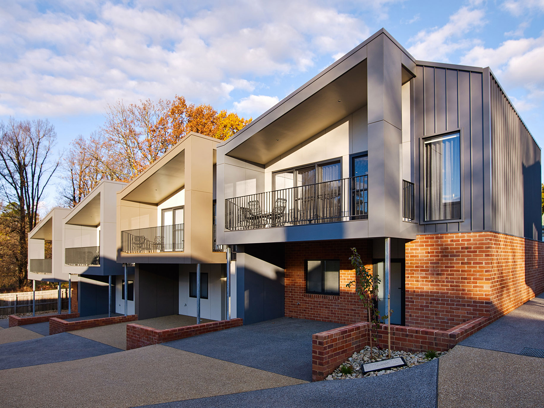 Exteriors evoke an ultra modern European urban appeal